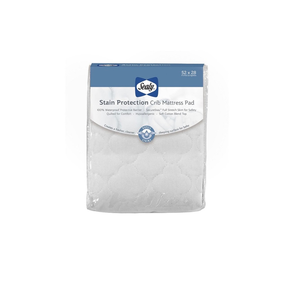 Sealy stain protection crib mattress pad